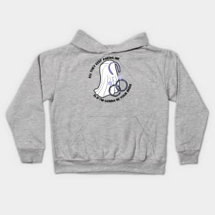 Asking if I'm gonna be your bride purple Kids Hoodie